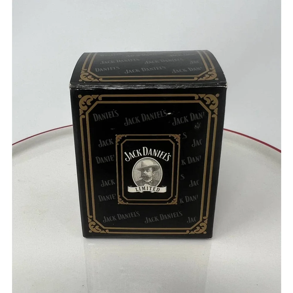Jack Daniels 2002 Legends‎ of JD Old No. 7 Black Label Pewter Shot Glass Box New